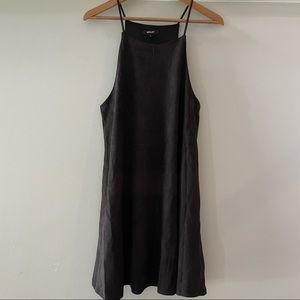🖤 Black Faux Suede Mini Dress